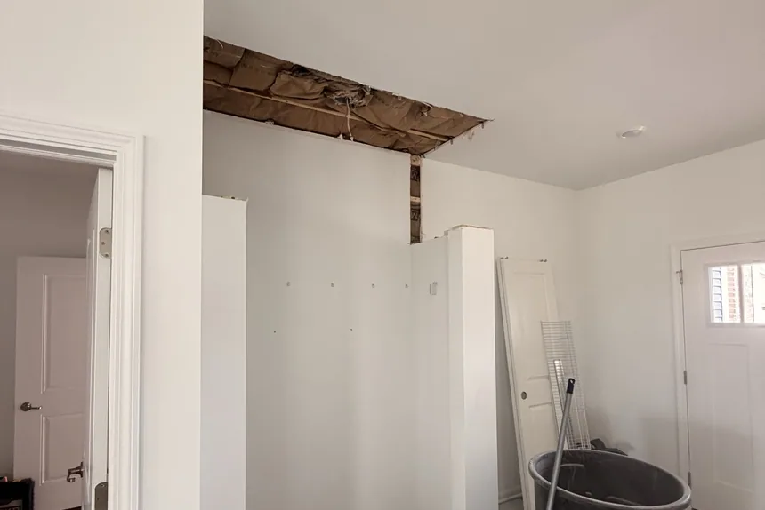 Gutted interior room under renovation by ONIT Junk Removal